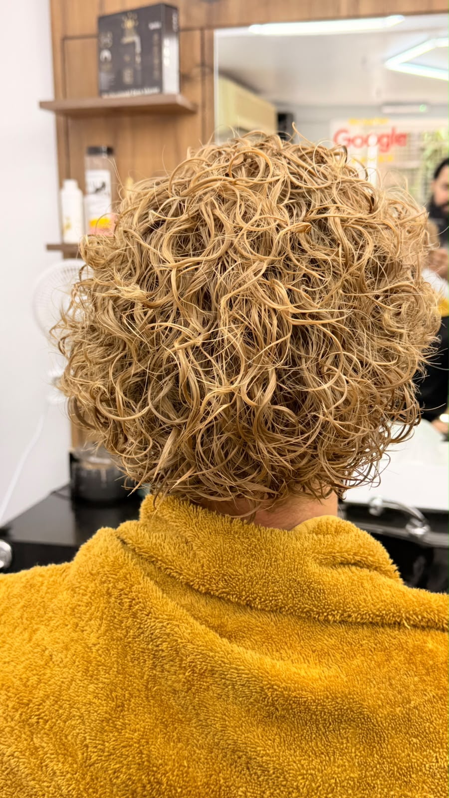 Perm — back view — after perm at MO BARBER